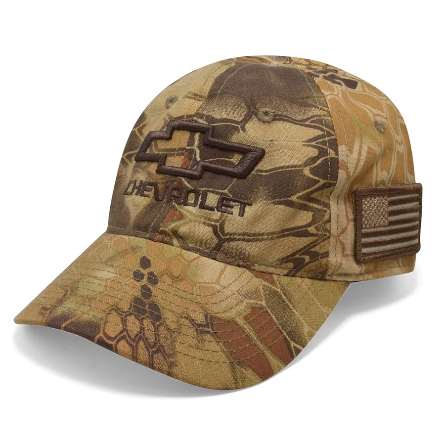 Amazon.com: Chevrolet 3D Bowtie Tactical Camo Cap with USA